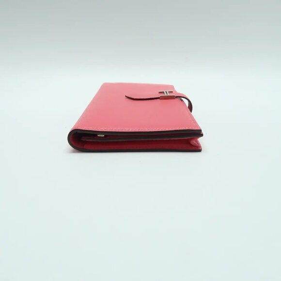 HERMES Bearn Pink Leather Wallet 900-041725 - Picture 4 of 12